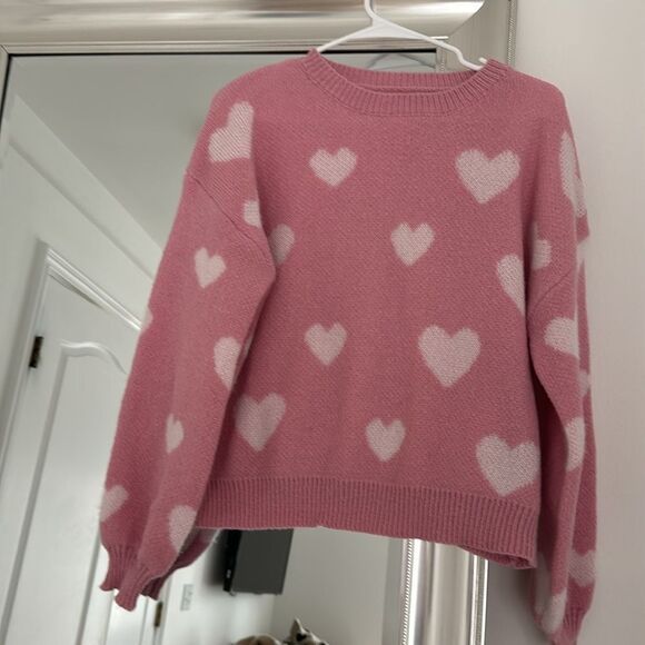 Pink Heart Sweater - Picture 3 of 6